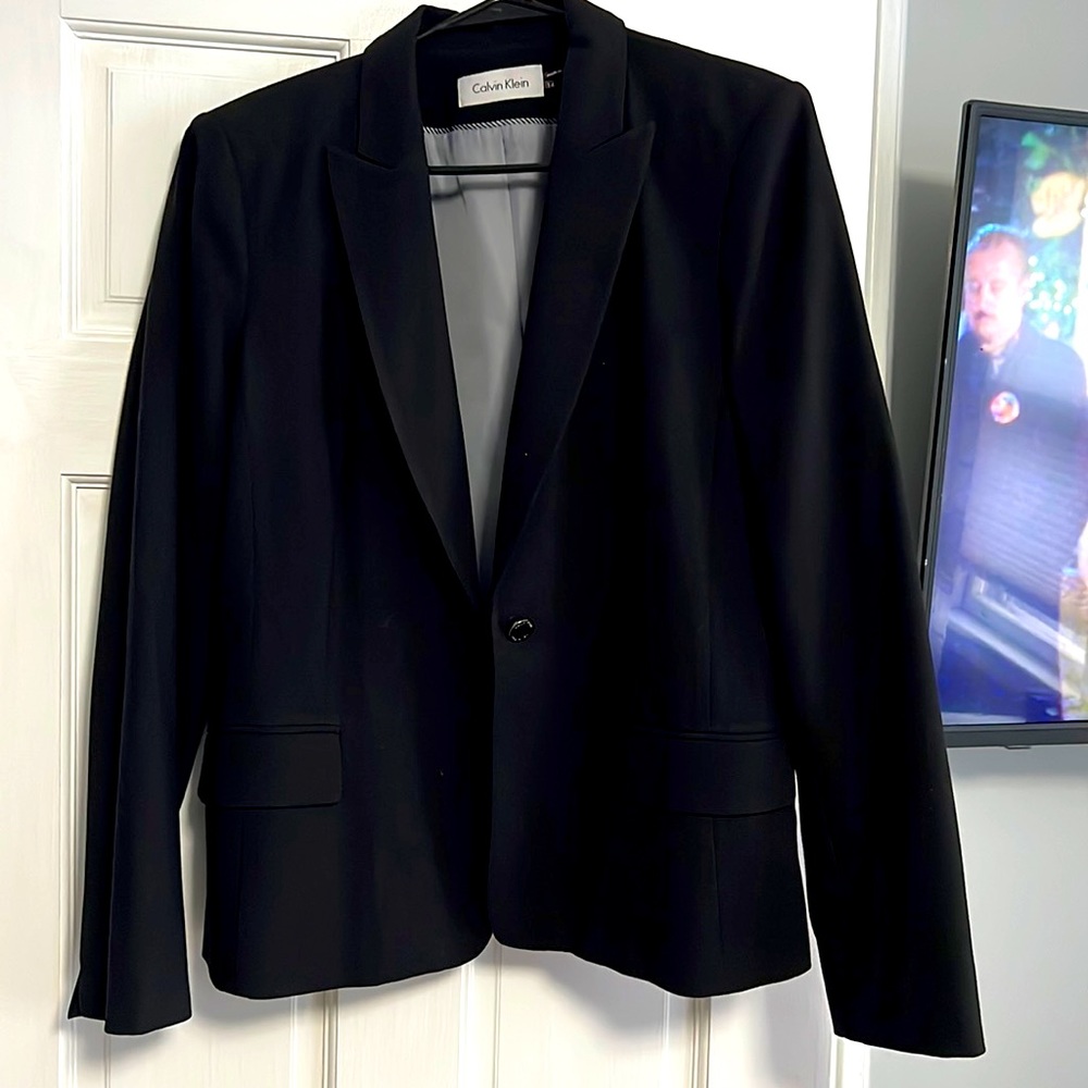 Perfect black blazer. Calvin Klein size 14